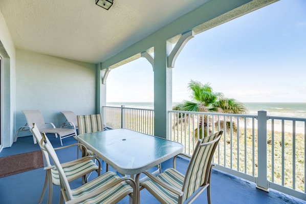 Welcome to 843 Cinnamon Beach! - From the long, covered, ultra-comfortable balcony of this condo, you have gorgeous views of a beach.