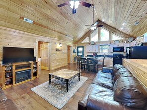 Living Room with the Open Floor Plan