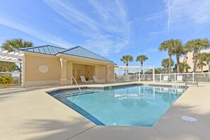 Options Galore at Bella Mar 202 - The dunes are just below our balcony on one side, while the condo swimming pool and the placid tides of the Intracoastal are on the other.	