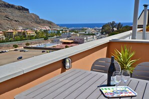 Private roof terrace with sea view