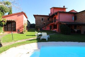 Sky, Plant, Building, Property, Window, Water, House, Swimming Pool, Shade, Outdoor Furniture
