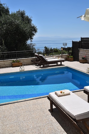 overlooking from the private pool - sea view 