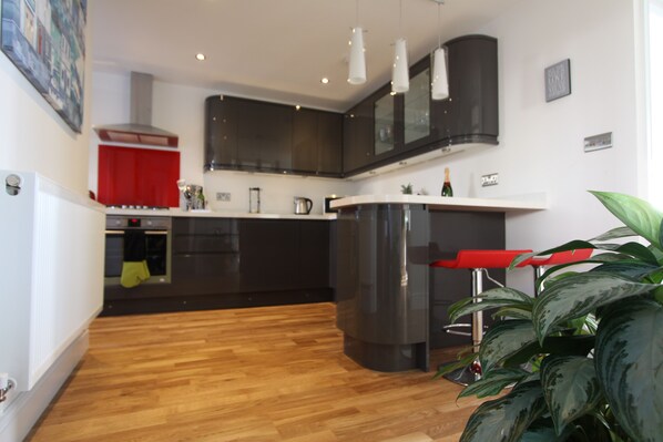 Spacious open plan kitchen