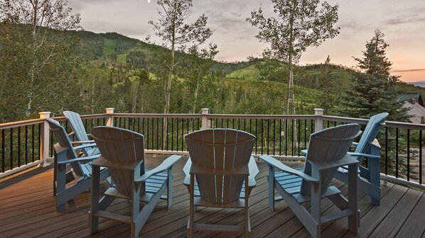 Deck in summer
