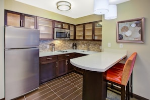 Prepare a small meal in your kitchen.