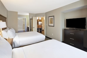 Drift to sleep in a comfortable bed after a wonderful day outside.