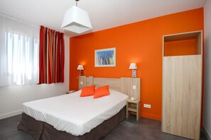 Drift to sleep in the comfortable bedroom.