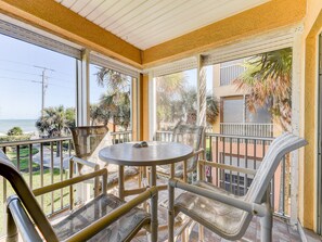 Easy Access - The living room provides quick and easy access to the patio where you can sit and enjoy your surroundings.