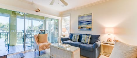 Welcome To South Beach Club 205 - Decorated in peaceful seaside colors and including a stunning view of the Atlantic Ocean right from the living room, South Beach Club 205 is everything a Florida beachfront condo should be.