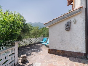 Gebirge, Flagstone, Balkon, Grat, Zaun, Hazienda