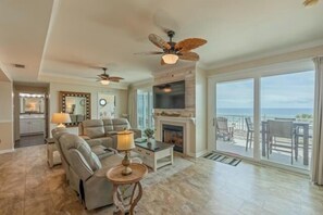 Gulf front living room