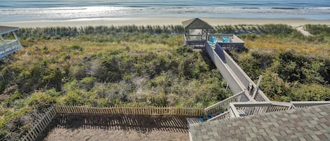 Gorgeous ocean front home on two lots in desirable west end