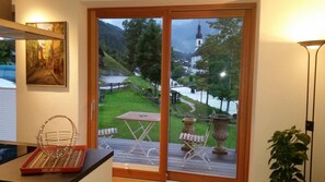 Ferienwohnung Atelier*****, 1-2 Personen, Dusche/WC, Terrasse, TV, 1 Schlafzimmer-Terrasse