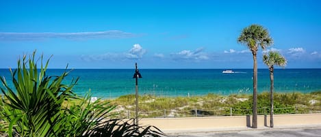 The view from your Balcony, each day serves up a new sky and coastal traffic.