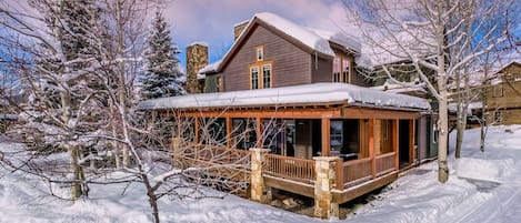 Snowy early morning exterior