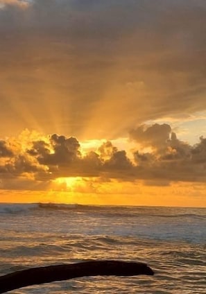 End of the day at Playtas Beach