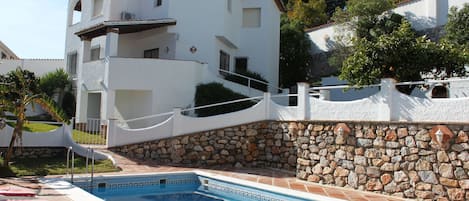 View of villa from pool area