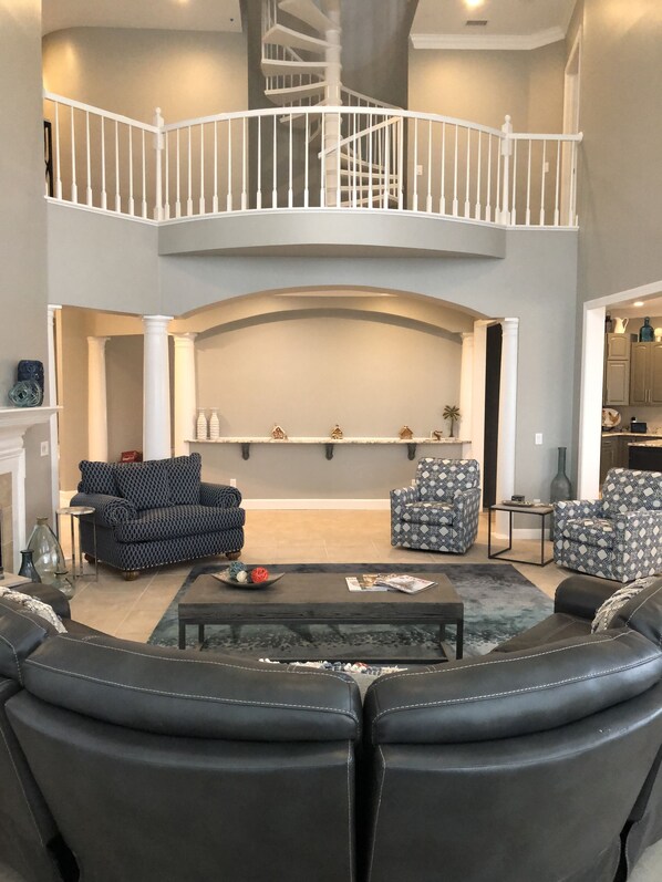 Our living room on the main level.