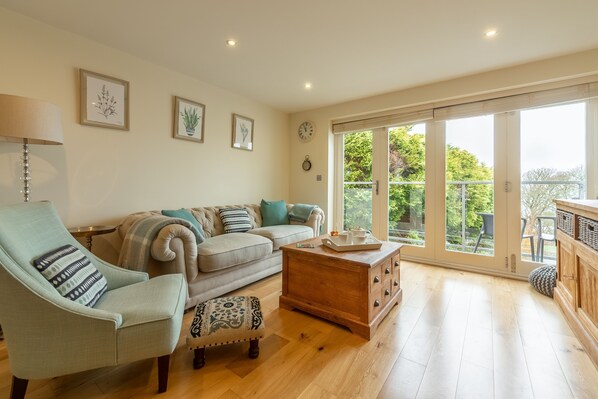 6 Sandy Lane, Carbis Bay. Gaze at the sea view from the sitting area