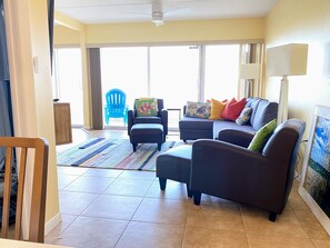 Living room with sofa sleeper