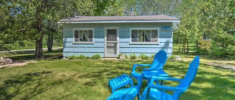 Charlevoix Vacation Rental | 2BR | 1BA | 420 Sq Ft | Step-Free Access