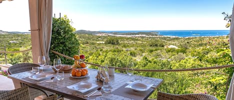 Roofed terrace with spectacular views