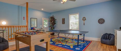 Game room with dart board