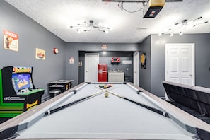 The Convertable table may be used for ping pong and board games as well!