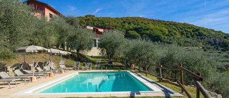 Agua, Cielo, Planta, Propiedad, Edificio, Piscina, Azur, Nube, Paisaje Natural, Árbol