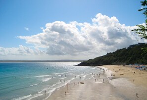 Sitting on Carbis Bay beach feels like being abroad