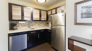 Curb your appetite by indulging on a snack in your kitchenette!