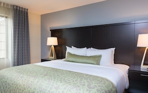 Fall asleep in our cozy bedroom.