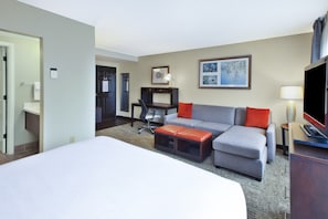 Get a peaceful night sleep in our cozy bedroom.