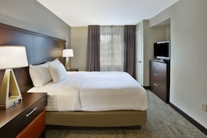 Get a peaceful night sleep in our cozy bedroom.