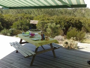 terrasse vue sur dune