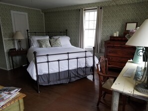 Queen bedroom suite with attached twin bedroom.