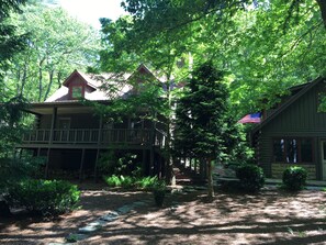 The guest house to the right is not for rent.  