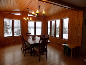 Dining room, great window views on three sides!