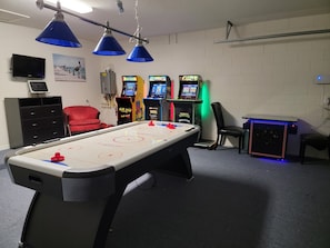 Private Air Conditioned Game Room room and Arcade