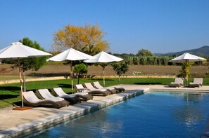 Private swimming pool overlooking reserve.