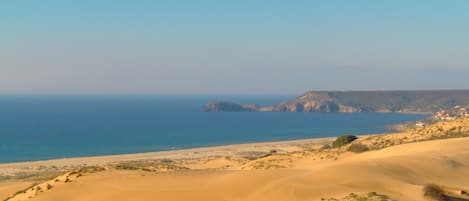 spiaggia vista dalle dune
