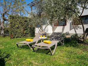 Furniture, Outdoor Furniture, Sunlounger, Chair, Shade, Garden, Swimming Pool, Resort, Outdoor Table, Backyard