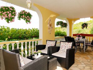 Furniture, Plant, Building, Chair, Table, Shade, Lighting, Interior Design, Decoration, Tree