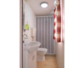 Luminaire Plomberie, Propriété, Blanc, Rideau De Douche, Salle De Bains, Évier, Violet, Robinet, Éclairage