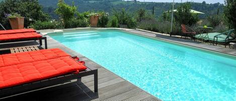 Water, Plant, Sky, Property, Swimming Pool, Building, Azure, Tree, Rectangle, Shade