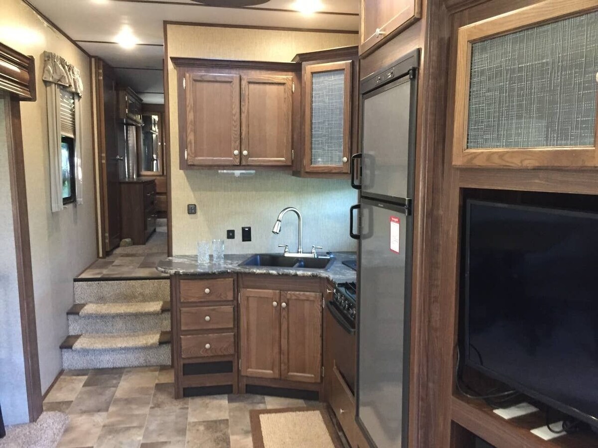 Camper at the Sequoia Forest Retreat