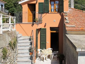 Building, Property, Window, Plant, Door, Azure, Wood, Orange, Road Surface, House