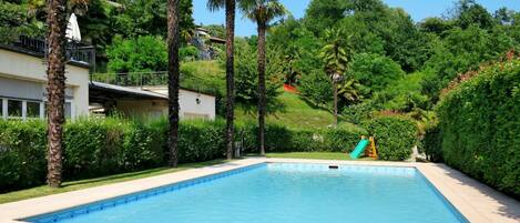 Water, Plant, Property, Building, Sky, Swimming Pool, Tree, Azure, Shade, Arecales