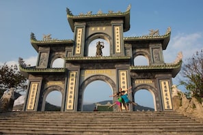 Linh Ung pagoda with Budda Lady statue on Son Tra peninsula 10km away
