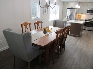 Dining Room Table with River Views